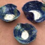 Ceramic bowls painted