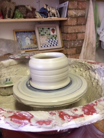 hand made pottery wheel throw a pot clay ceramic workshop