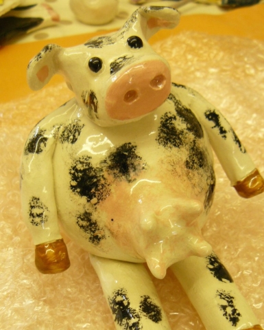 adult evening workshop clay pottery ceramic cow sevenoaks kent
