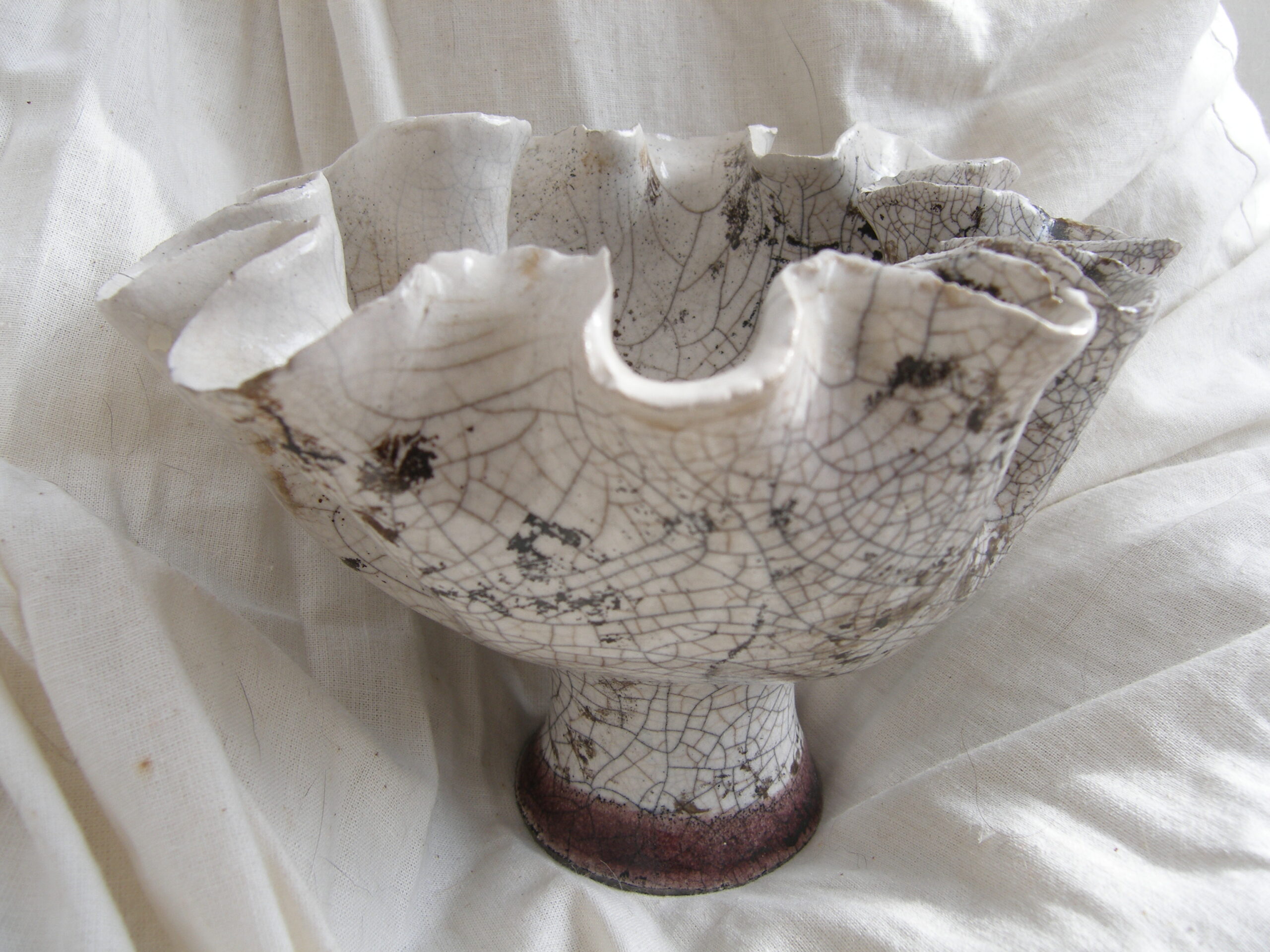 clay ceramic pottery hand made shell bowl sevenoaks kent