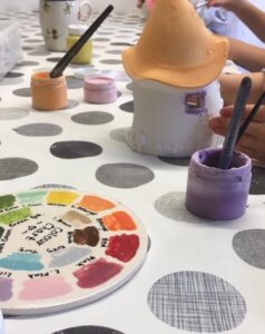 Pottery Painting in Studio