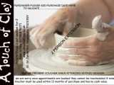Voucher – pottery throw a pot session for 2 PLUS EXTENSION